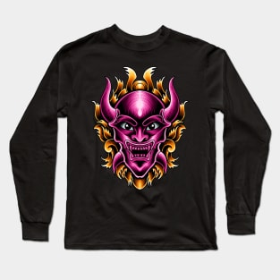 oni mask Long Sleeve T-Shirt